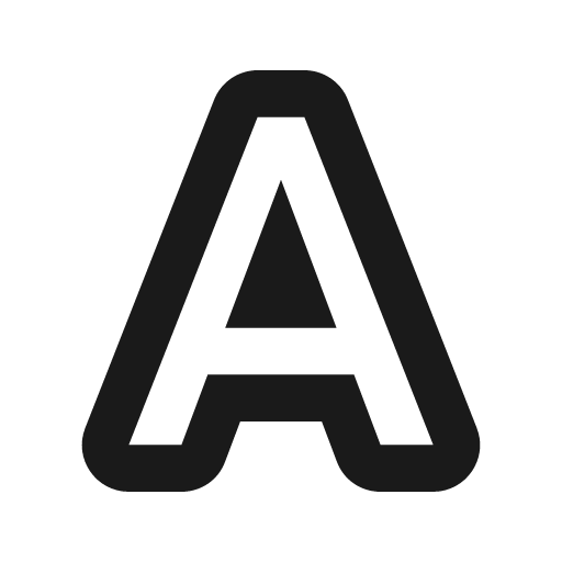 Format text variant outline icon, outline style, from Material Design Icons