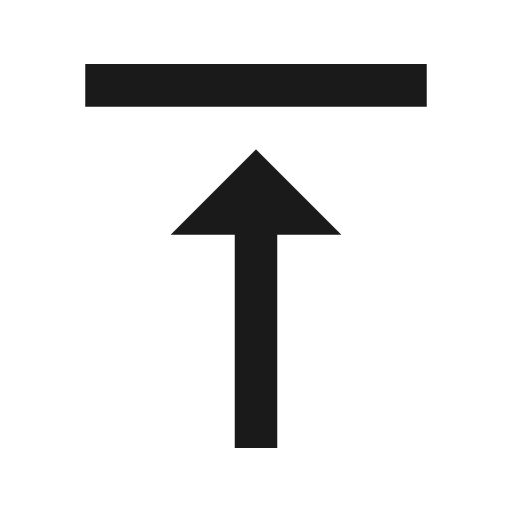 Format vertical align top icon, solid style, from Material Design Icons