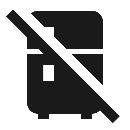 Fridge off icon, solid style, from Material Design Icons