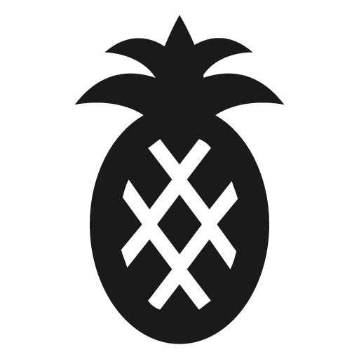 Fruit pineapple icon, solid style, from Material Design Icons