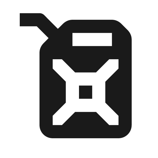 Fuel icon, solid style, from Material Design Icons