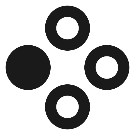 Gamepad circle left icon, solid style, from Material Design Icons
