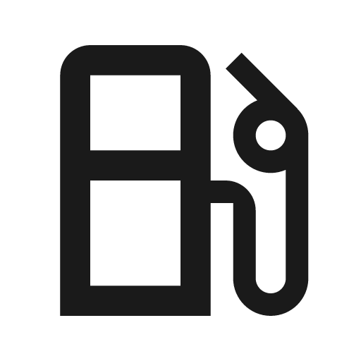 Gas station outline icon, outline style, from Material Design Icons
