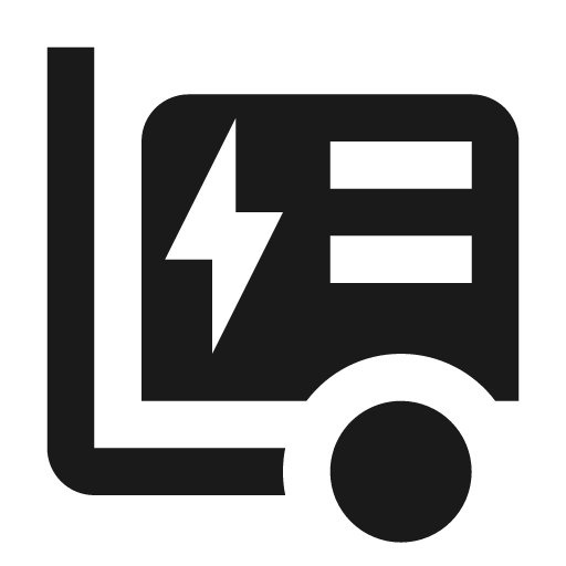 Generator mobile icon, solid style, from Material Design Icons