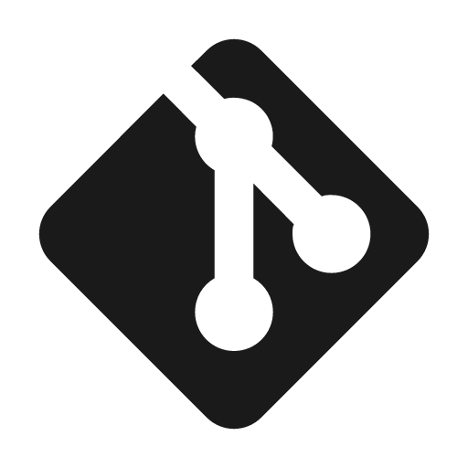 Git icon, solid style, from Material Design Icons