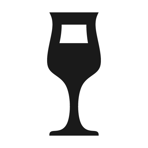 Glass tulip icon, solid style, from Material Design Icons