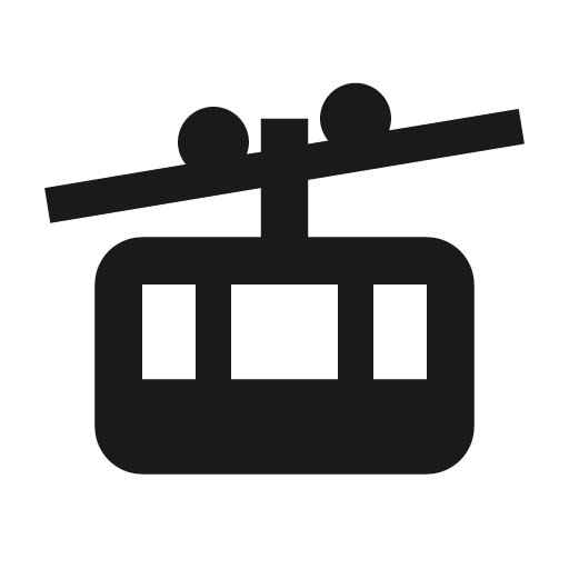 Gondola icon, solid style, from Material Design Icons