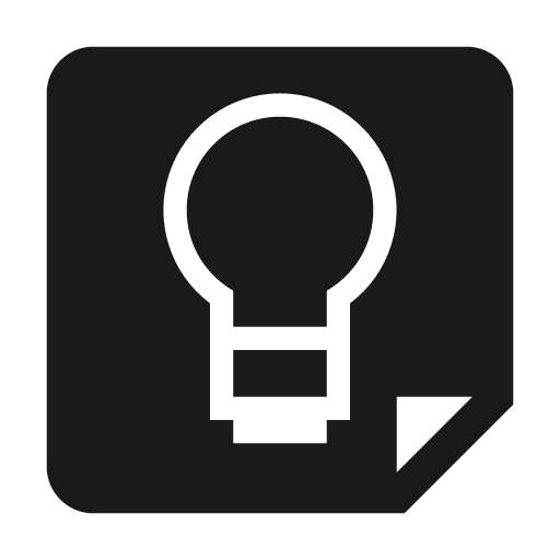 Google keep icon, solid style, from Material Design Icons