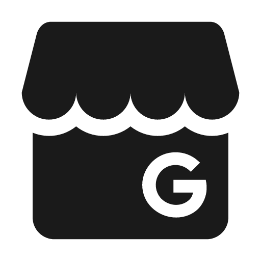Google my business icon, solid style, from Material Design Icons