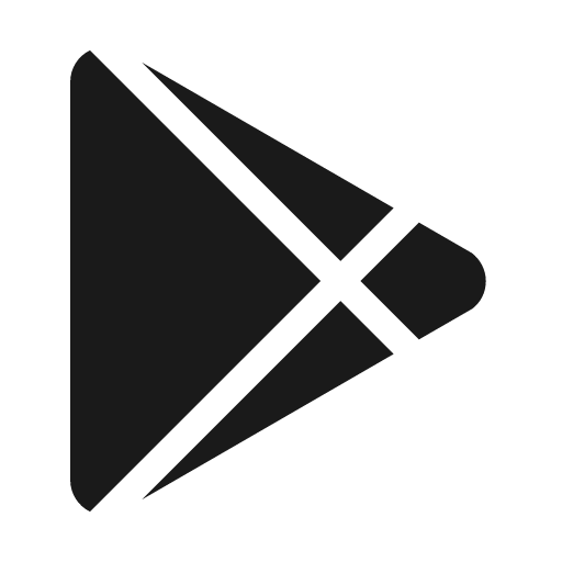 Google play icon, solid style, from Material Design Icons
