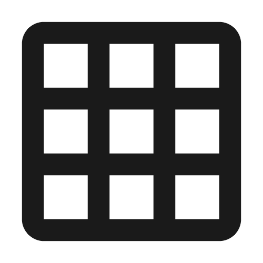 Grid icon, solid style, from Material Design Icons