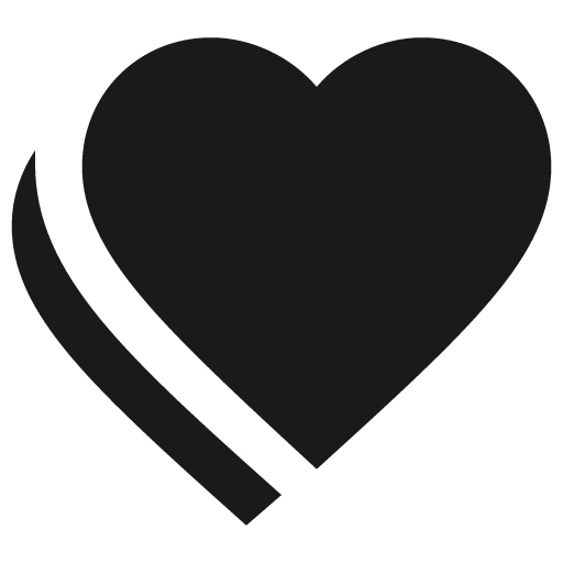 Heart multiple icon, solid style, from Material Design Icons