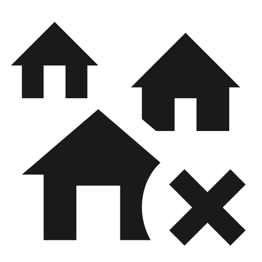 Home group remove icon, solid style, from Material Design Icons