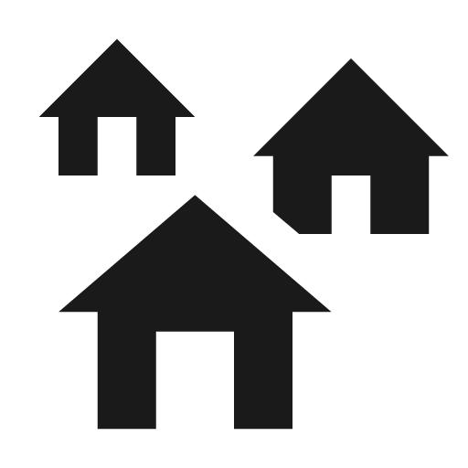 Home group icon, solid style, from Material Design Icons