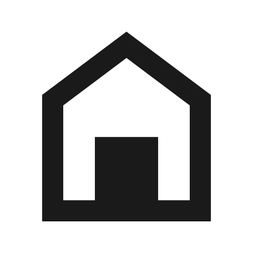 Home variant outline icon, outline style, from Material Design Icons