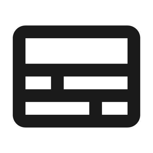 Id card icon, solid style, from Material Design Icons