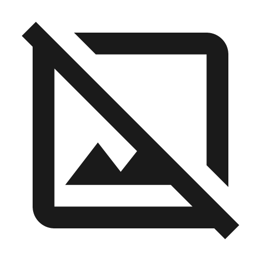 Image off outline icon, outline style, from Material Design Icons