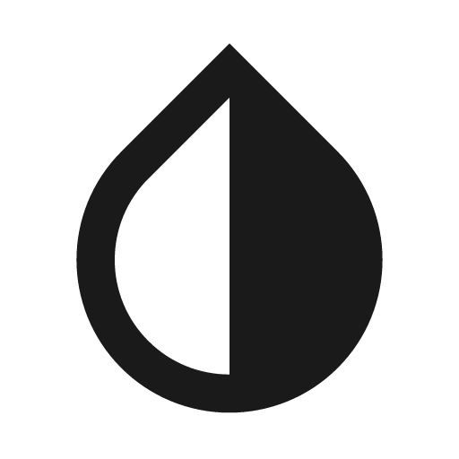 Invert colors icon, solid style, from Material Design Icons