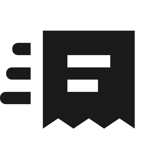 Invoice text fast icon, solid style, from Material Design Icons