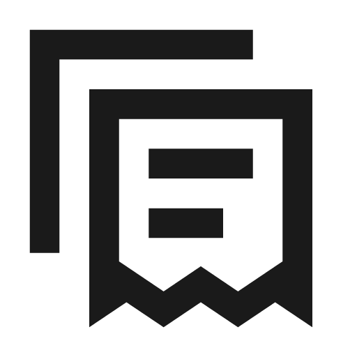 Invoice text multiple outline icon, outline style, from Material Design Icons