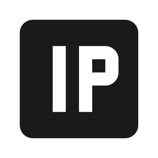 Ip icon, solid style, from Material Design Icons