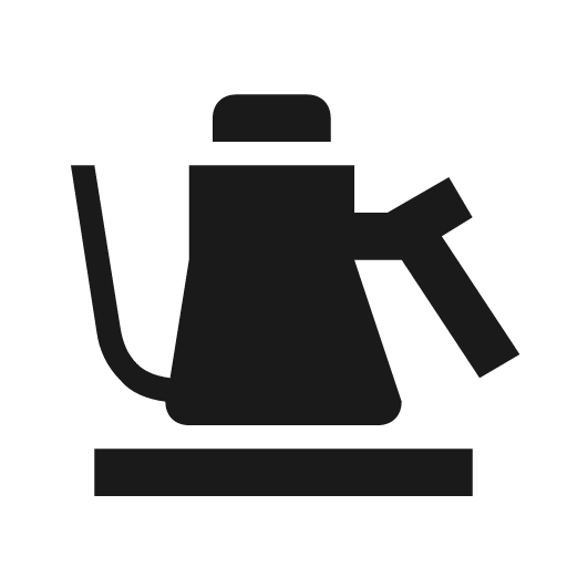 Kettle pour over icon, solid style, from Material Design Icons