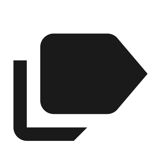 Label multiple icon, solid style, from Material Design Icons