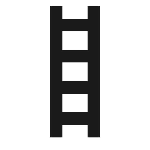 Ladder icon, solid style, from Material Design Icons