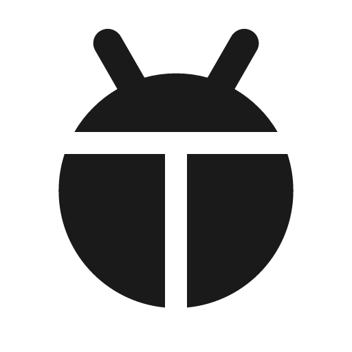 Ladybug icon, solid style, from Material Design Icons