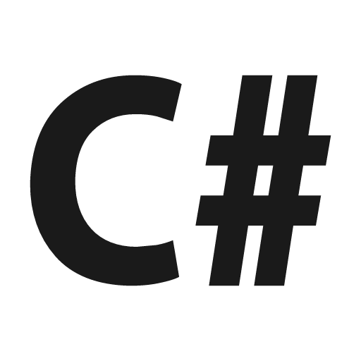 Language csharp icon, solid style, from Material Design Icons