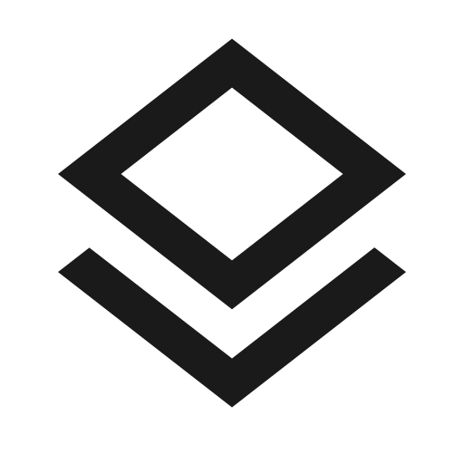 Layers outline icon, outline style, from Material Design Icons
