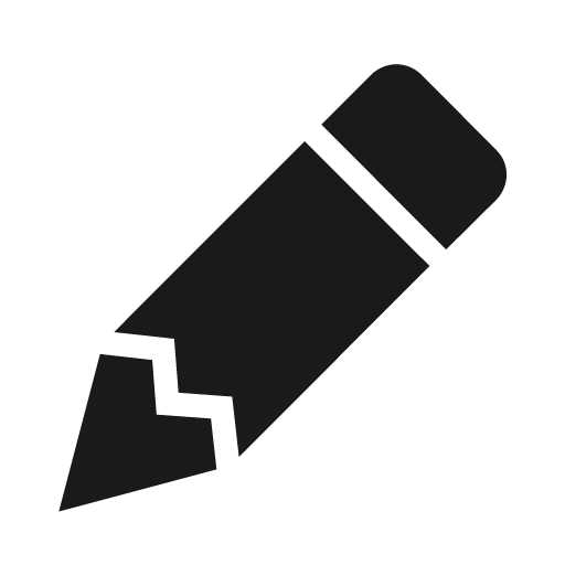 Lead pencil icon, solid style, from Material Design Icons