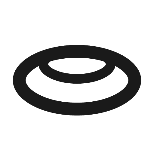 Light recessed icon, solid style, from Material Design Icons