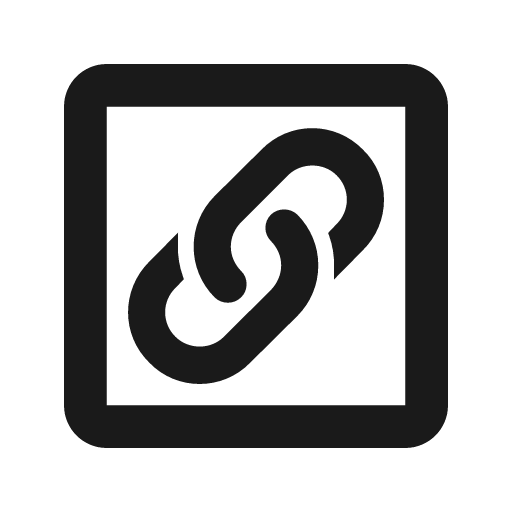 Link box variant outline icon, outline style, from Material Design Icons