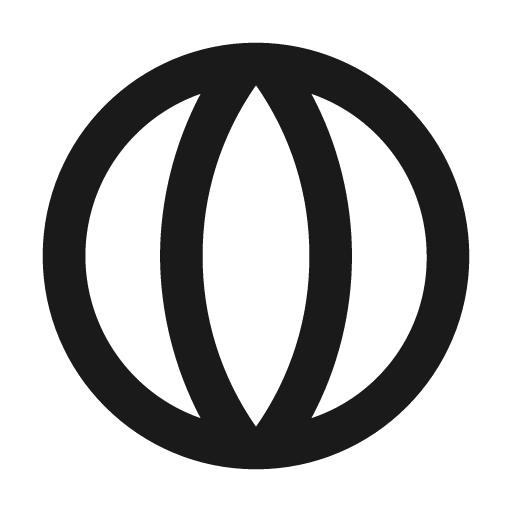Longitude icon, solid style, from Material Design Icons
