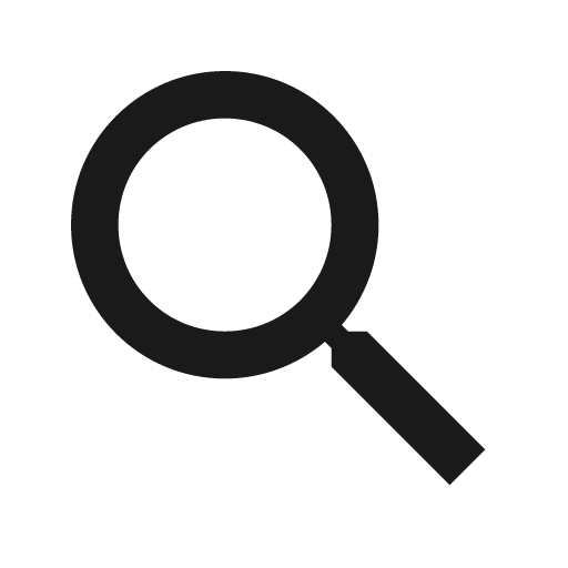 Magnify icon, solid style, from Material Design Icons
