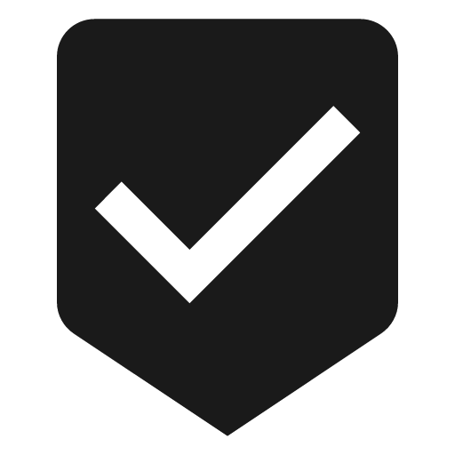 Marker check icon, solid style, from Material Design Icons