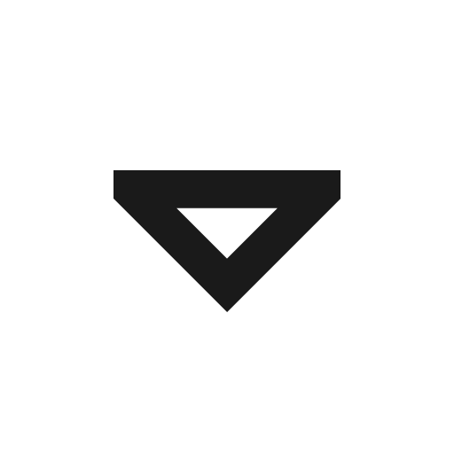Menu down outline icon, outline style, from Material Design Icons