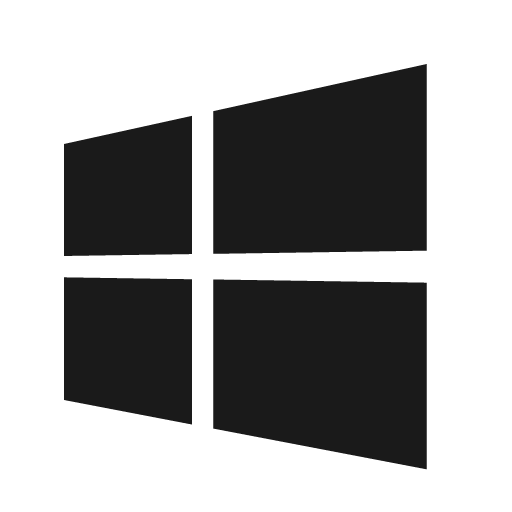 Microsoft windows icon, solid style, from Material Design Icons