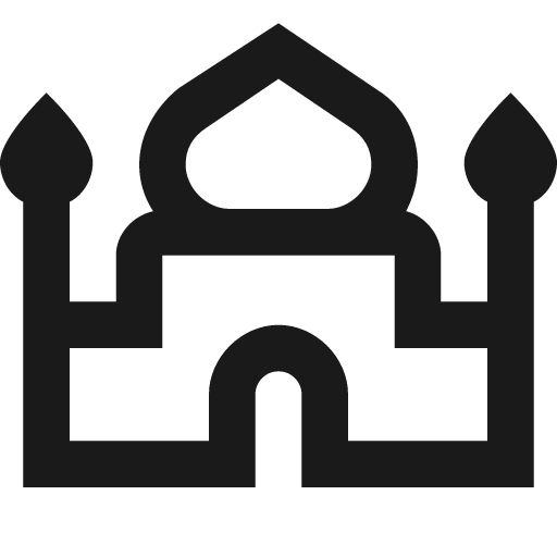 Mosque outline icon, outline style, from Material Design Icons