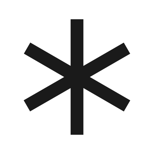 Multiplication icon, solid style, from Material Design Icons