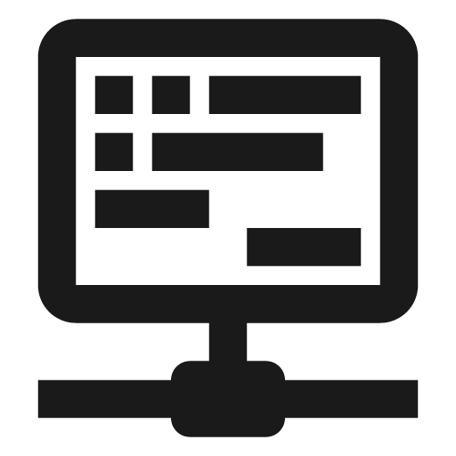 Network pos icon, solid style, from Material Design Icons
