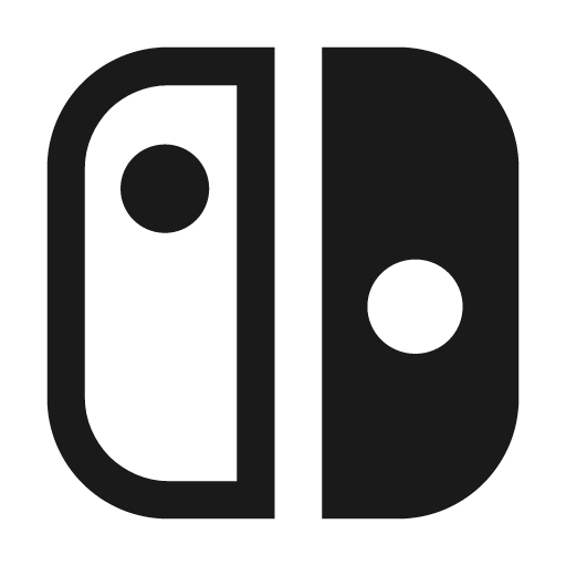 Nintendo switch icon, solid style, from Material Design Icons