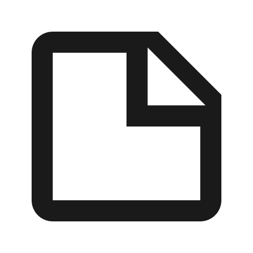 Note outline icon, outline style, from Material Design Icons