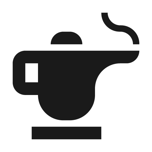Oil lamp icon, solid style, from Material Design Icons