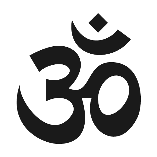 Om icon, solid style, from Material Design Icons