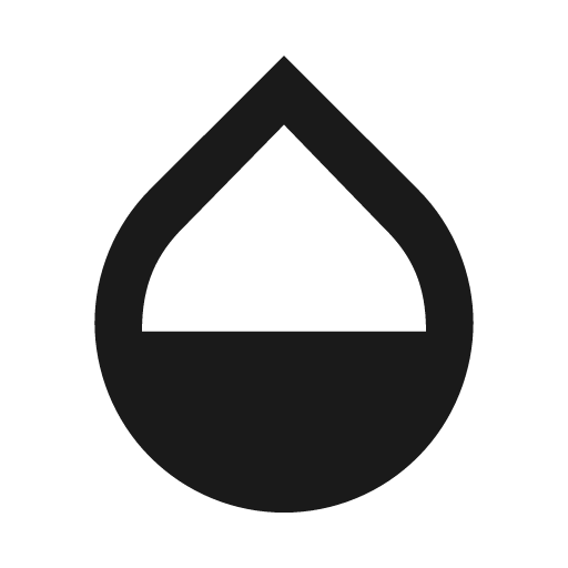 Opacity icon, solid style, from Material Design Icons