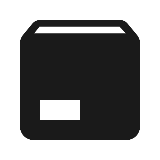 Package icon, solid style, from Material Design Icons