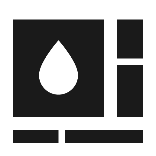Palette advanced icon, solid style, from Material Design Icons