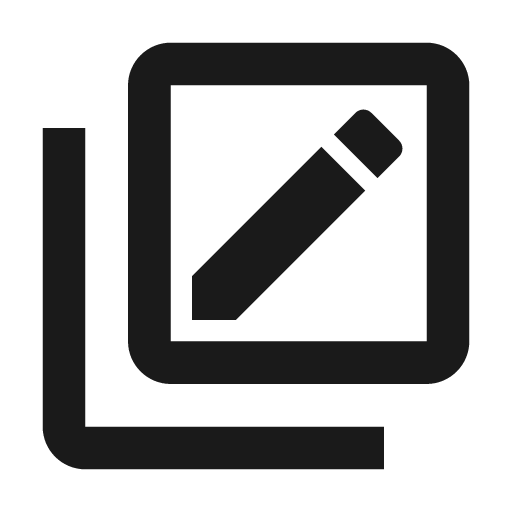 Pencil box multiple outline icon, outline style, from Material Design Icons